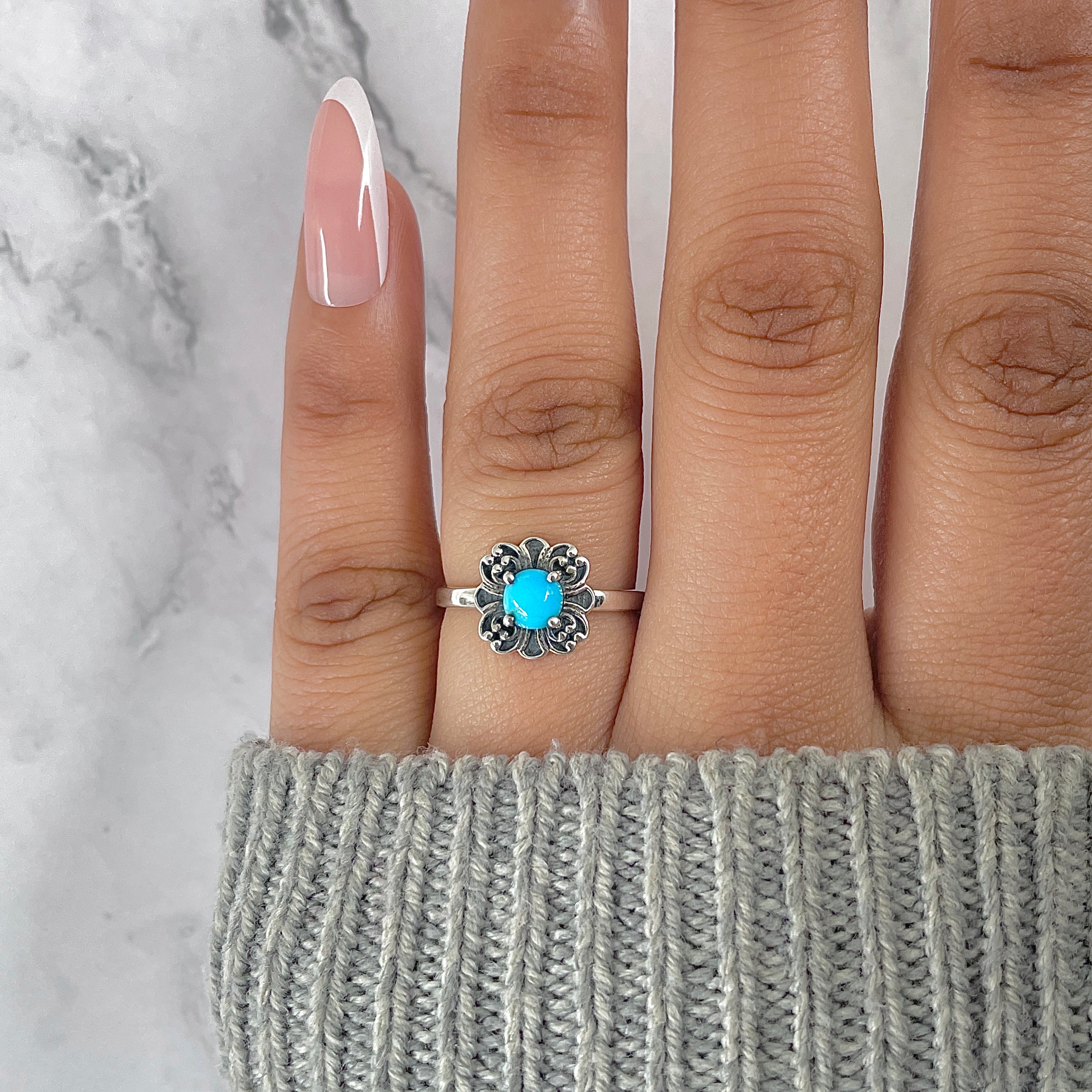 Turquoise Ring-(TRQ-RDR-1451.)