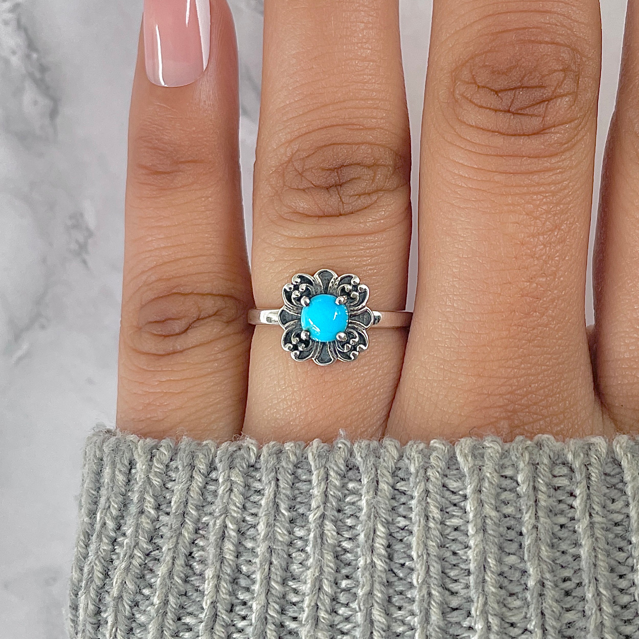 Turquoise Ring-(TRQ-RDR-1451.)