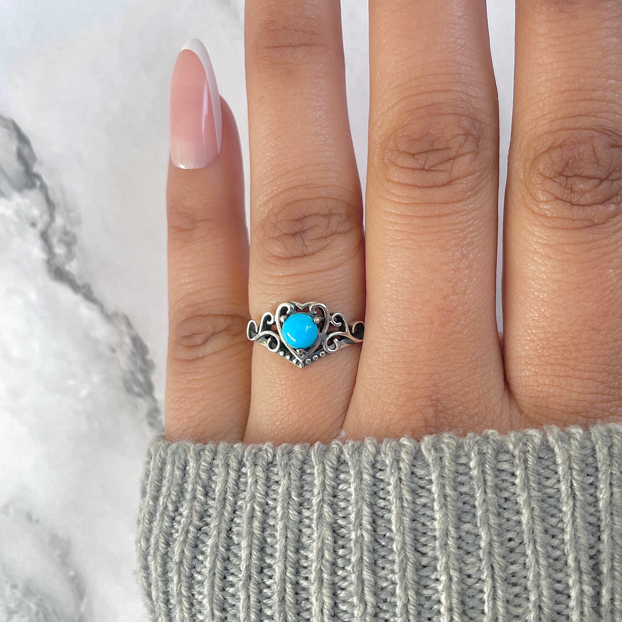 Turquoise Ring-(TRQ-RDR-1457.)