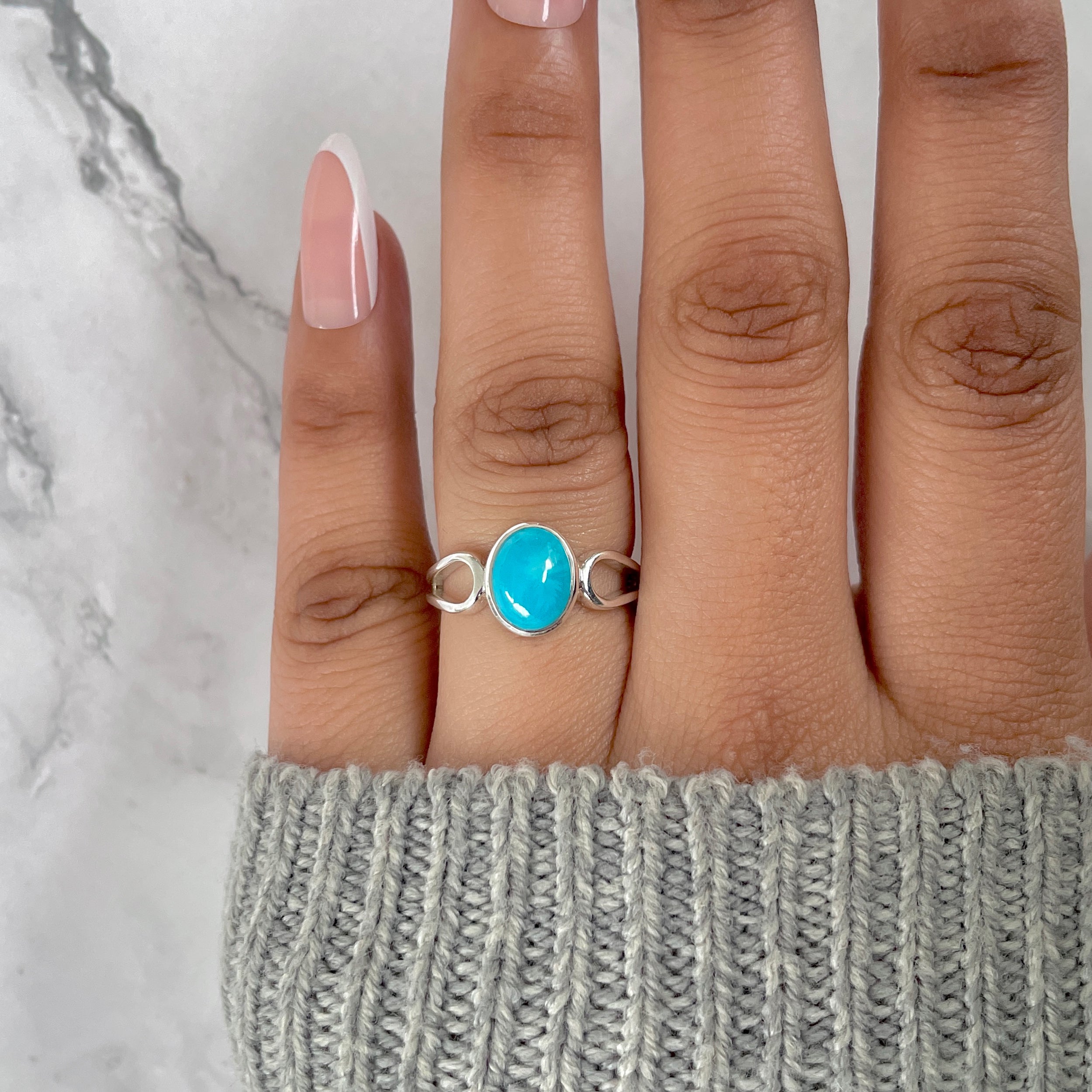Turquoise Ring-(TRQ-RDR-1583.)