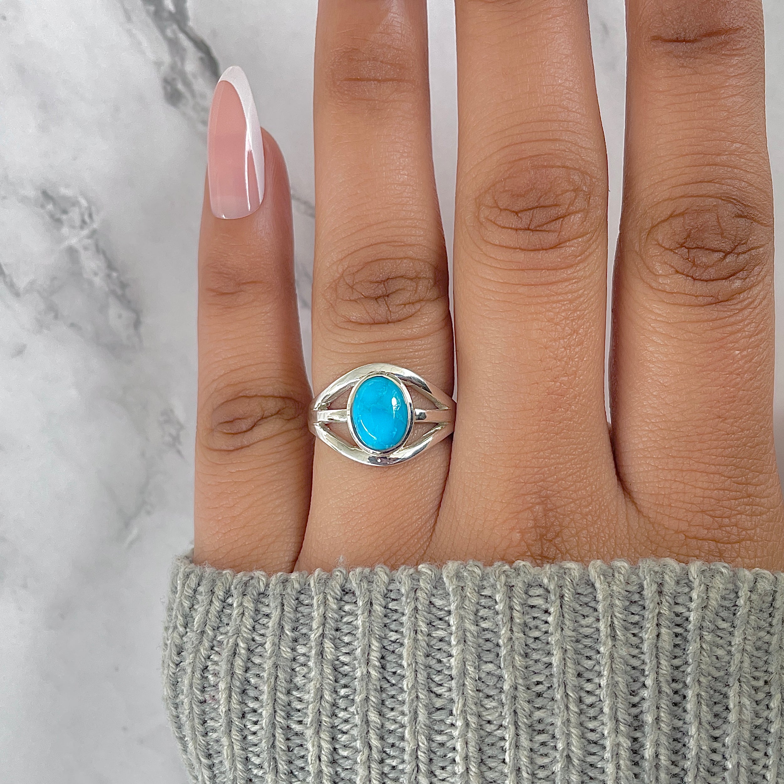 Turquoise Ring-(TRQ-RDR-1593.)