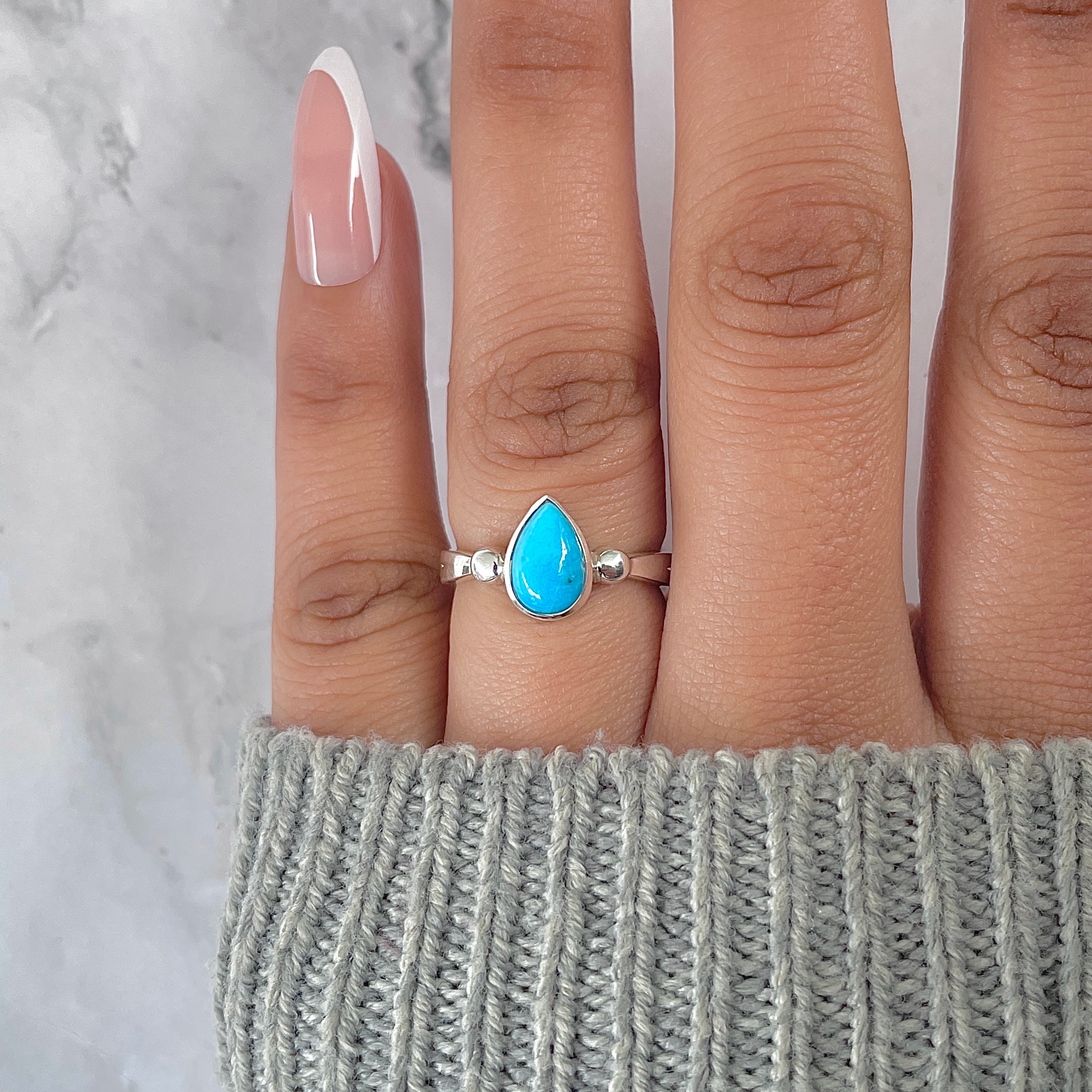 Turquoise Ring-(TRQ-RDR-1598.)