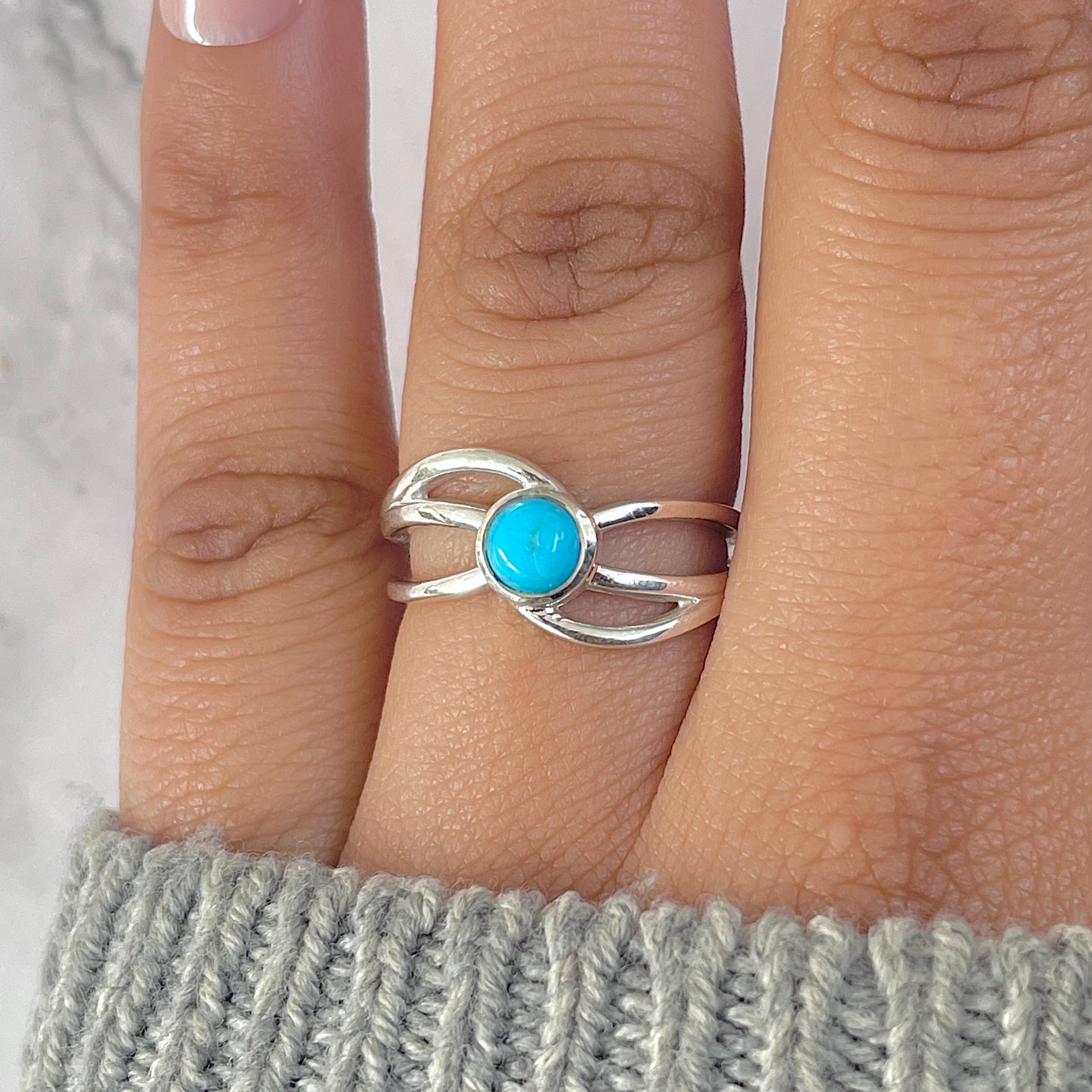Turquoise Ring-(TRQ-RDR-1603.)