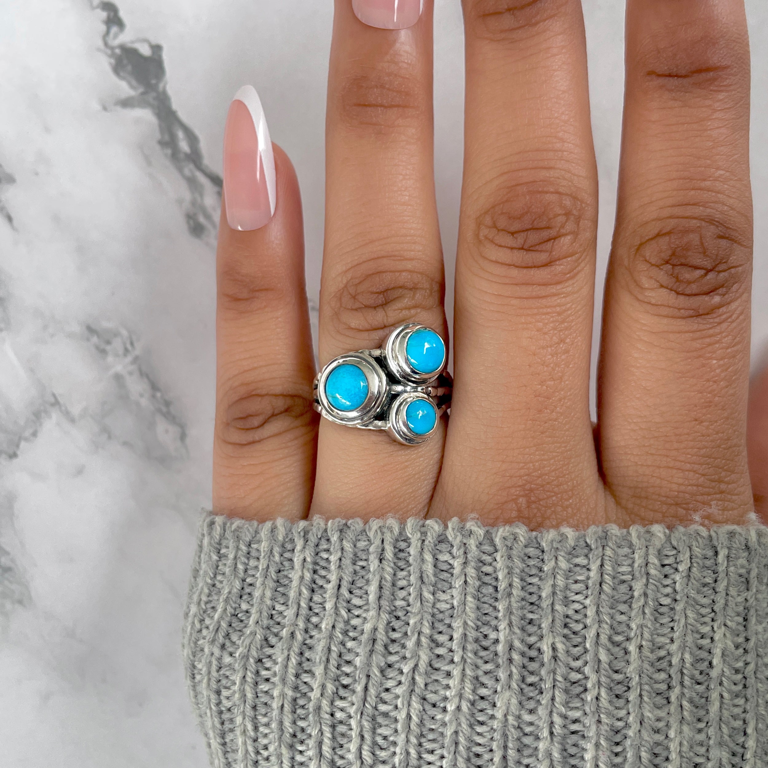 Turquoise Ring-(TRQ-RDR-336.)