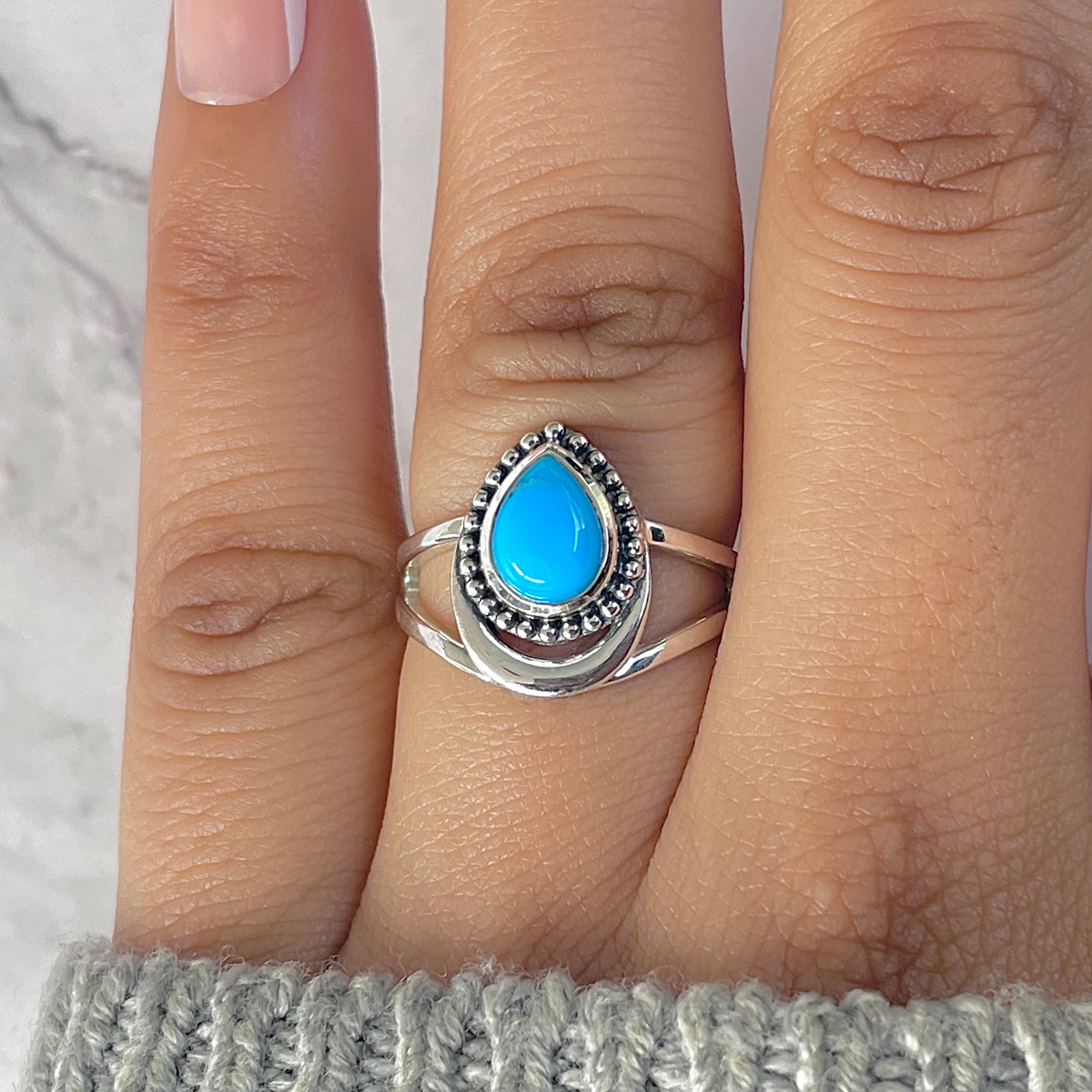 Turquoise Ring-(TRQ-RDR-746.)