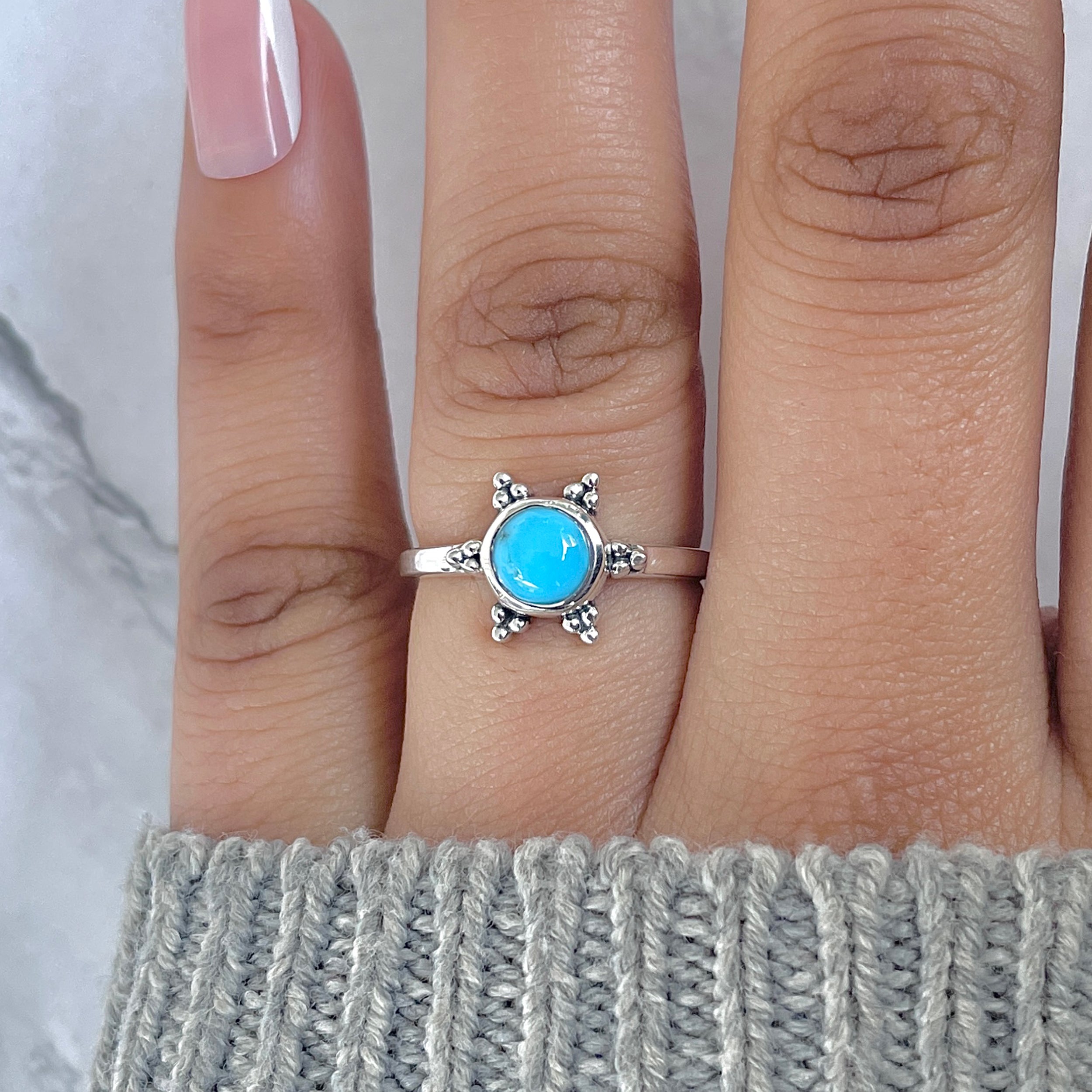 Turquoise Ring-(TRQ-RDR-759.)
