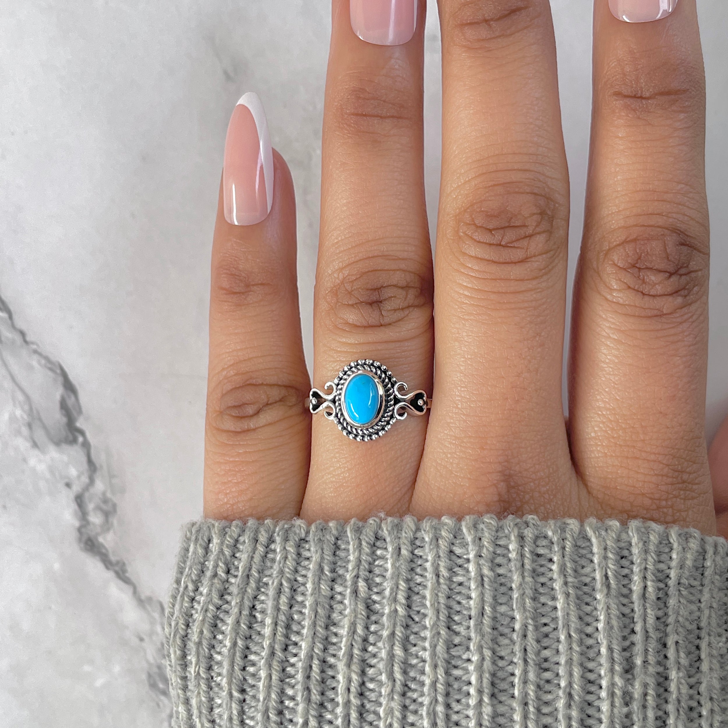 Turquoise Ring-(TRQ-RDR-762.)