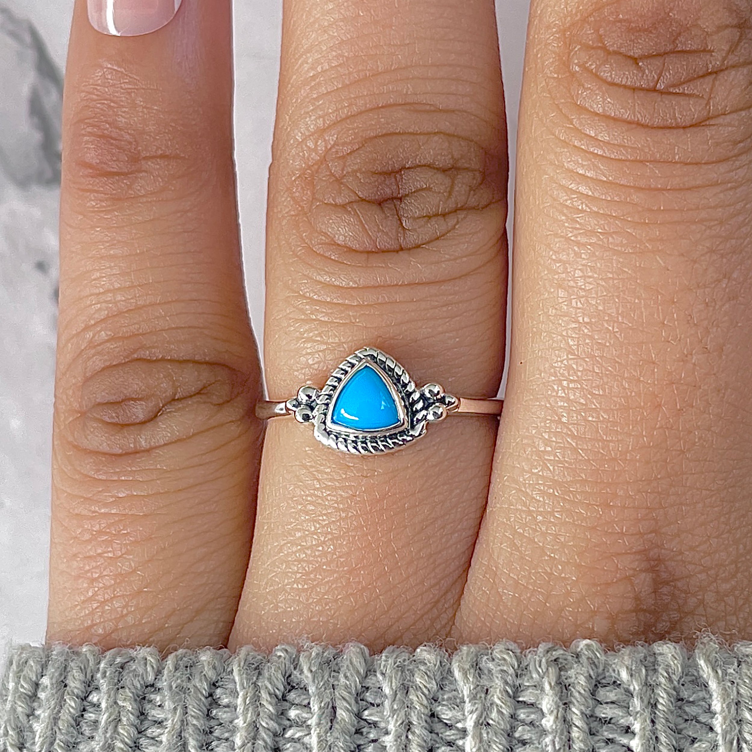 Turquoise Ring-(TRQ-RDR-810.)