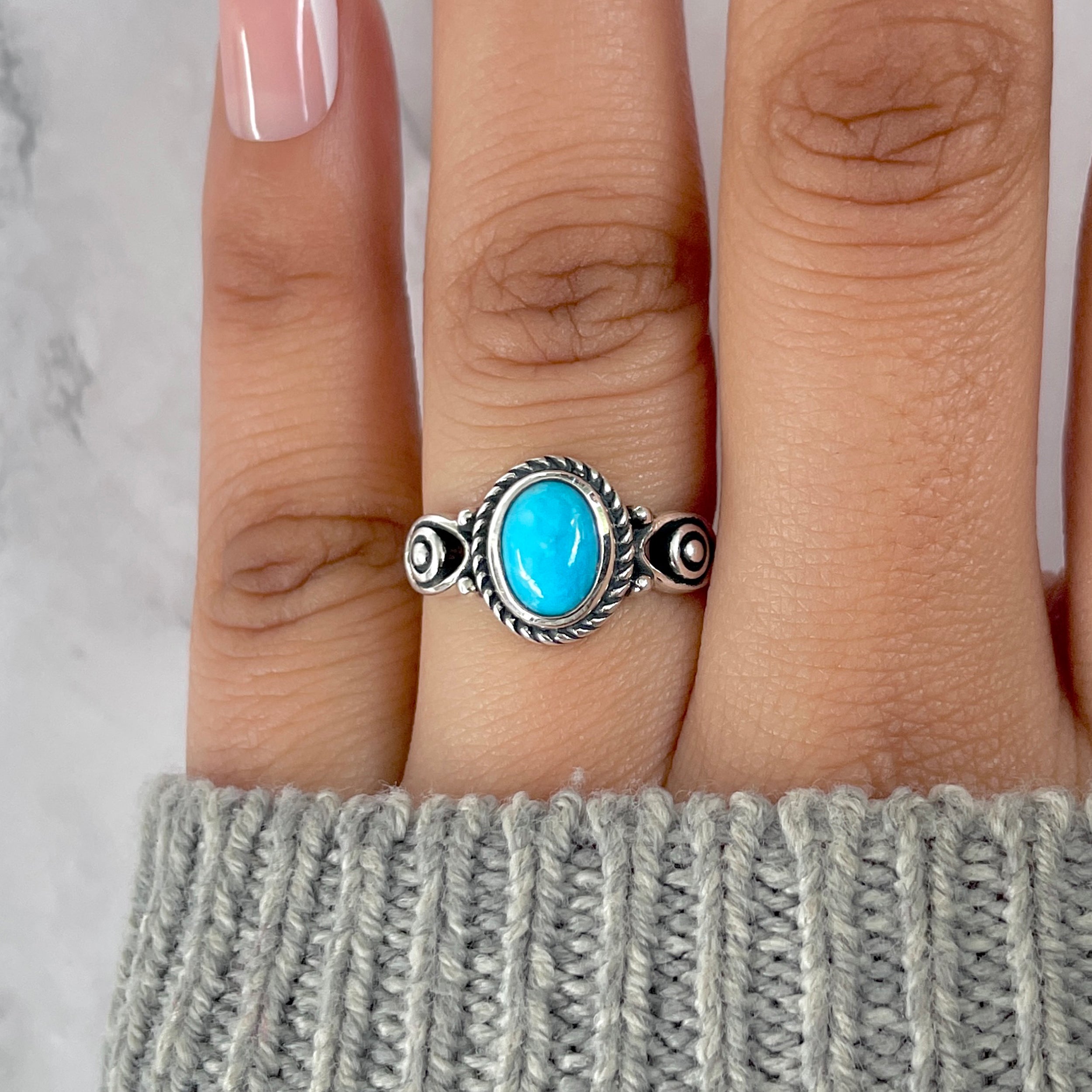 Turquoise Ring-(TRQ-RDR-835.)