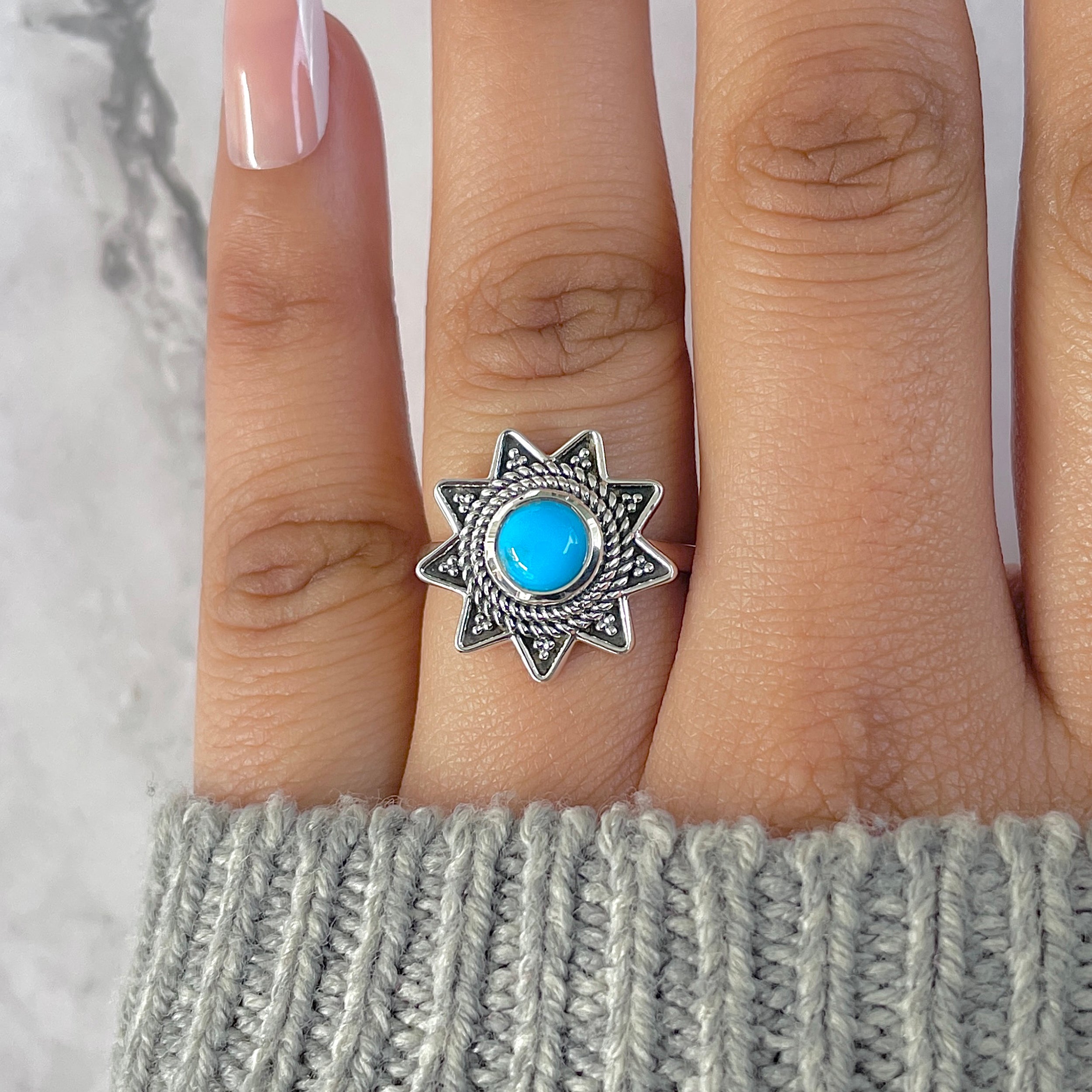 Turquoise Ring-(TRQ-RDR-849.)
