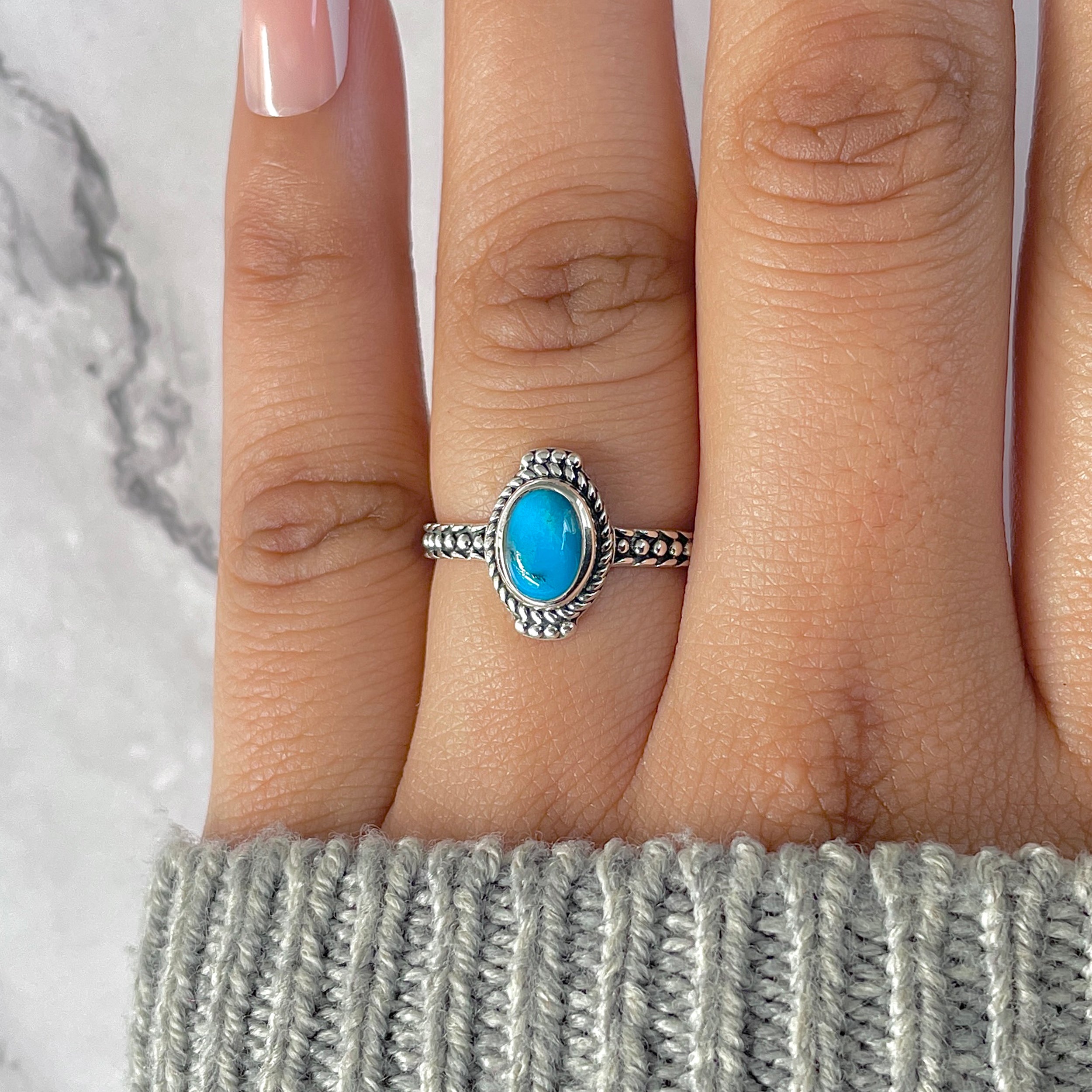 Turquoise Ring-(TRQ-RDR-865.)