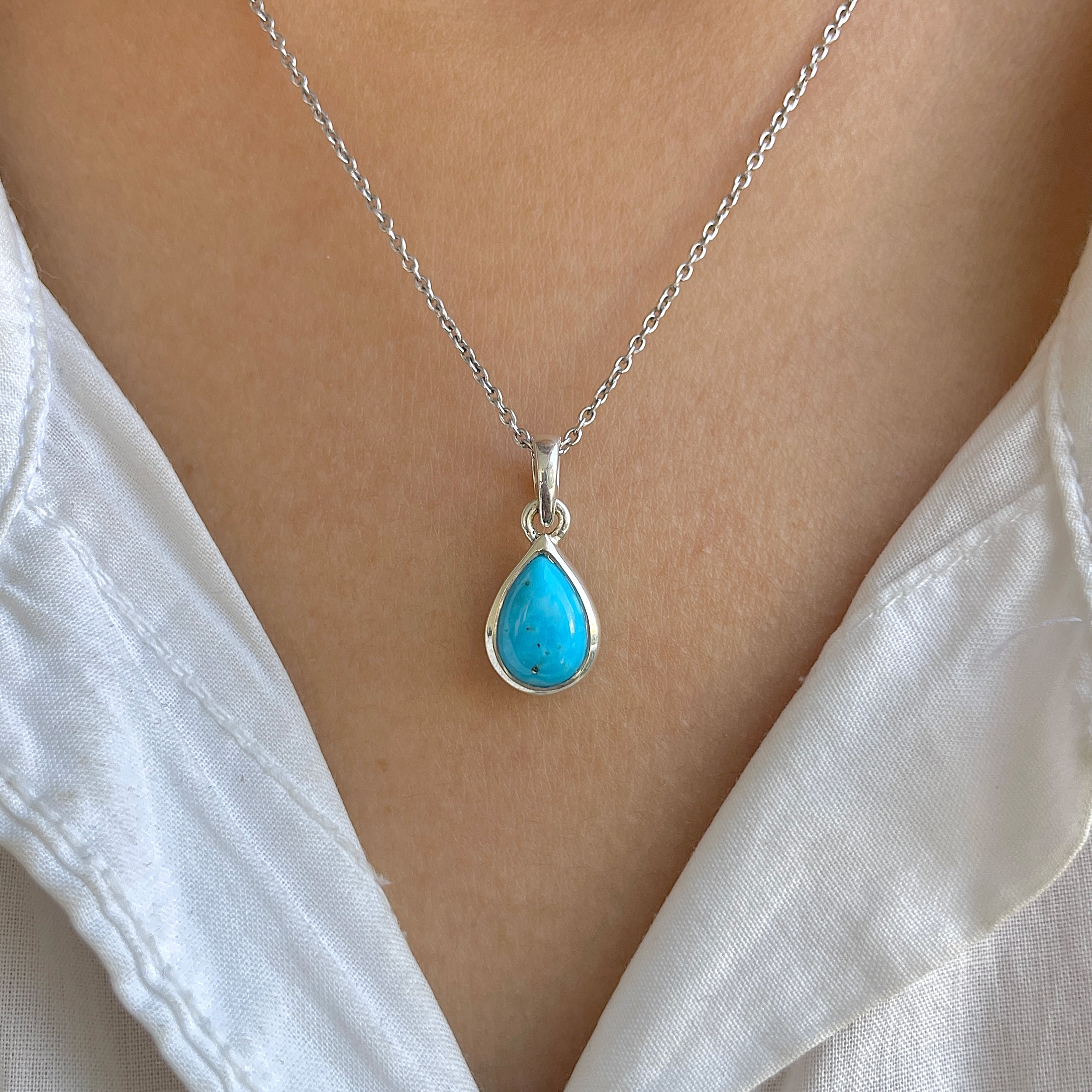 Turquoise Pendant-(TRQ-RDP-944.)