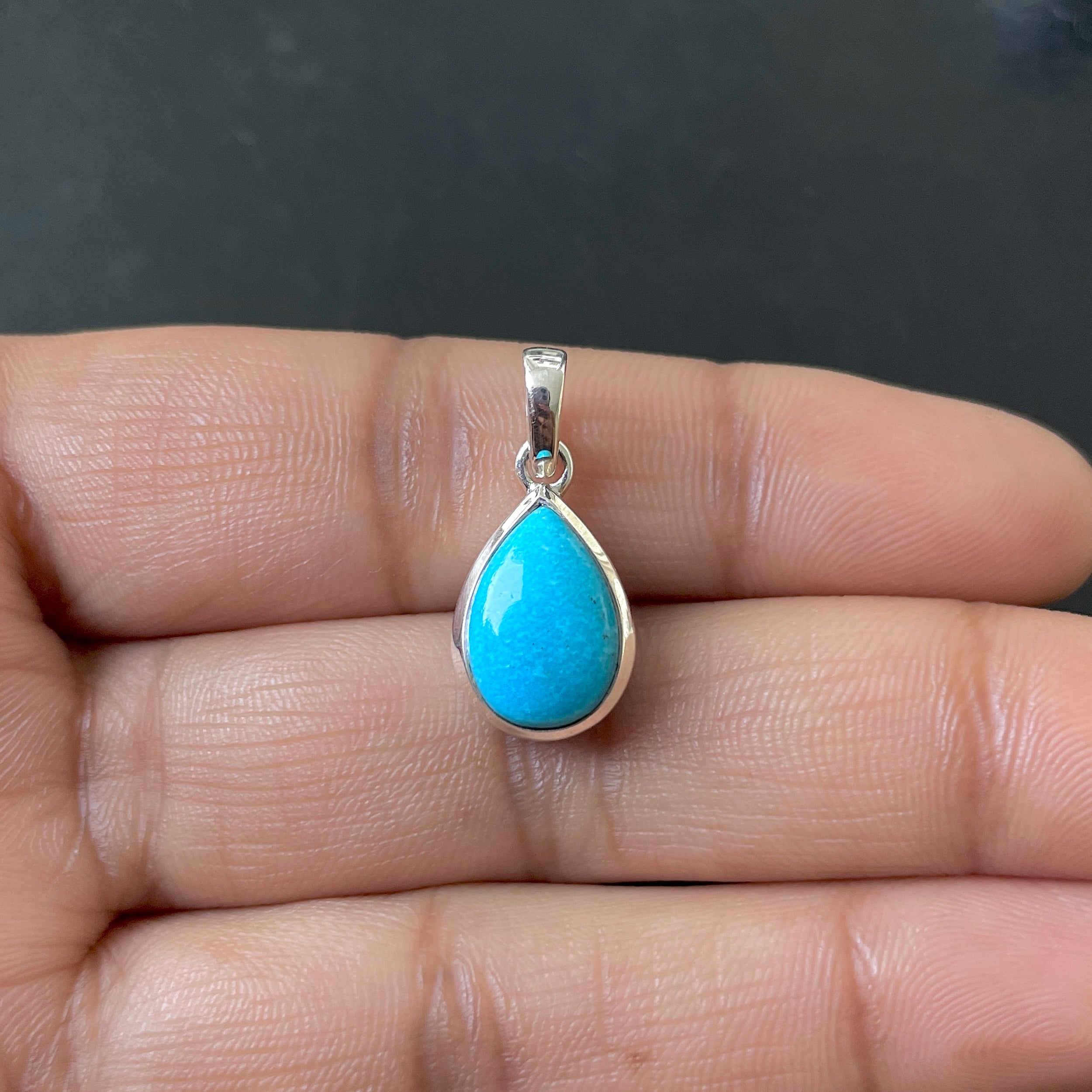 Turquoise Pendant-(TRQ-RDP-946.)