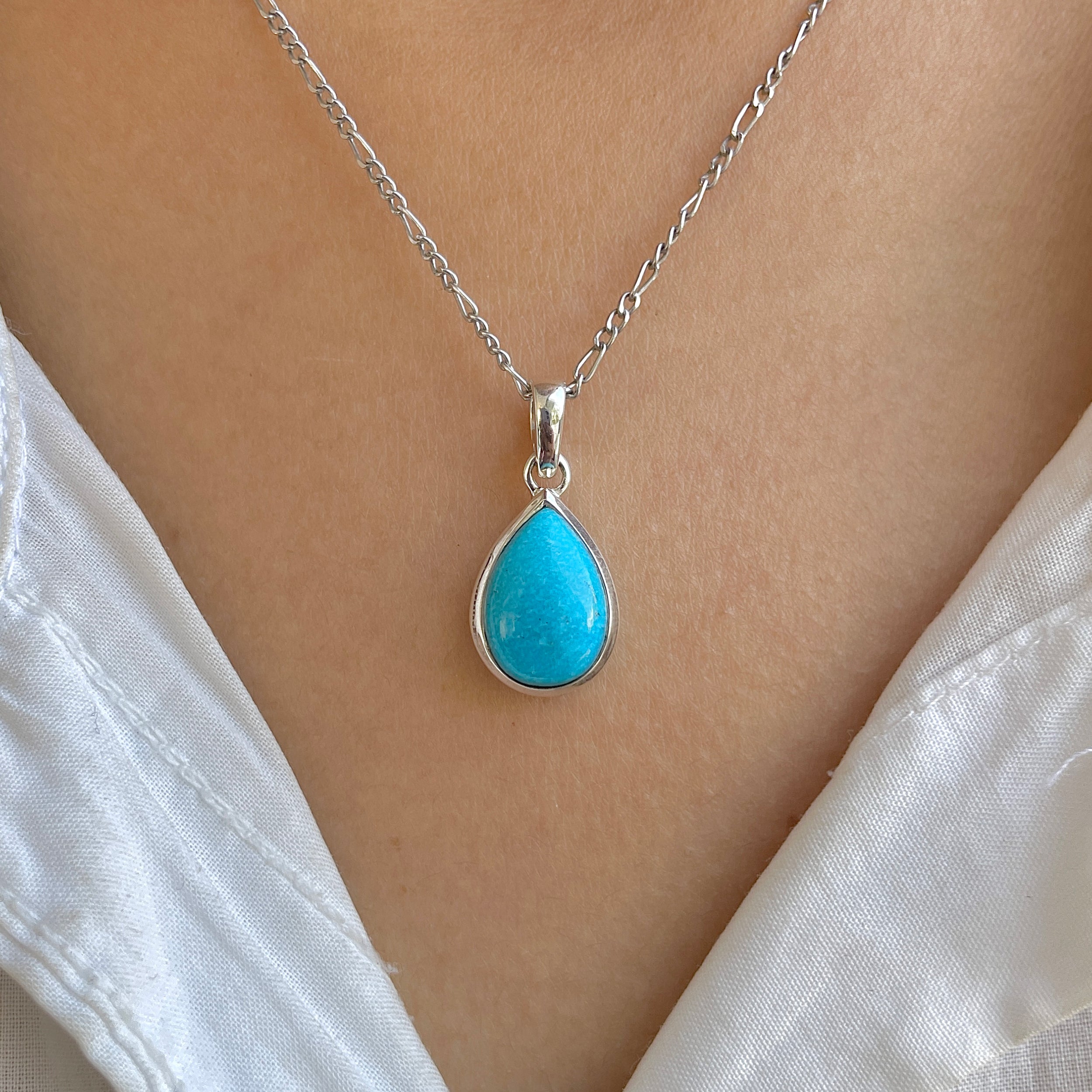 Turquoise Pendant-(TRQ-RDP-946.)