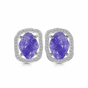 tanzanite-raw-crystal-white-topaz-stud-earring-tzn-rde-1255