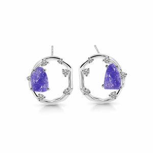 tanzanite-raw-crystal-white-topaz-stud-earring-tzn-rde-1461