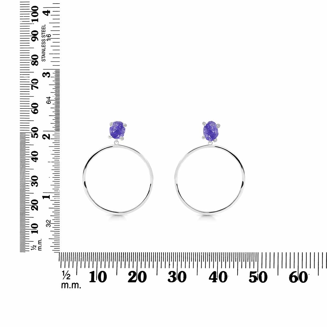 tanzanite-raw-crystal-white-topaz-earring-tzn-re-59