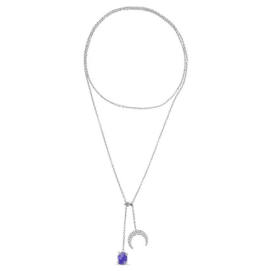 tanzanite-raw-crystal-white-topaz-necklace-tzn-rn-71