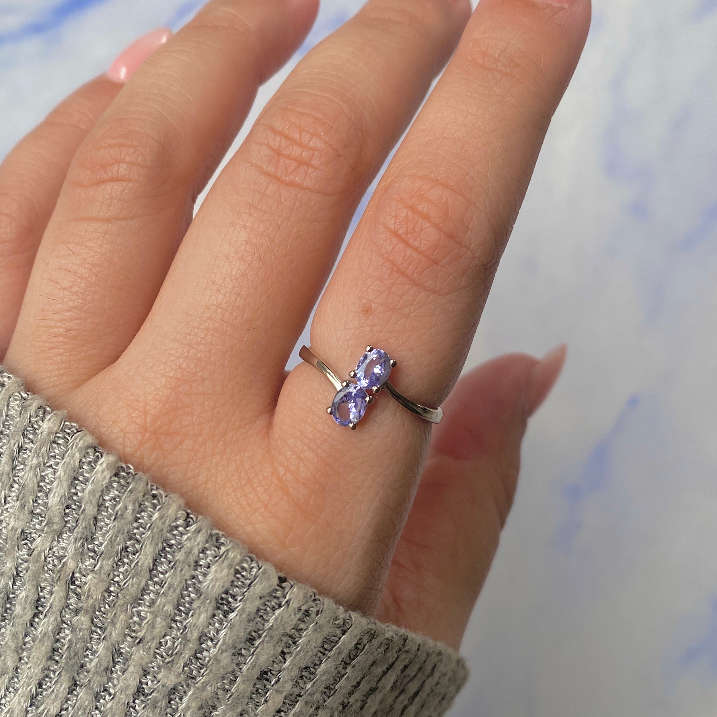Tanzanite Ring-(TZN-RDR-2595.)