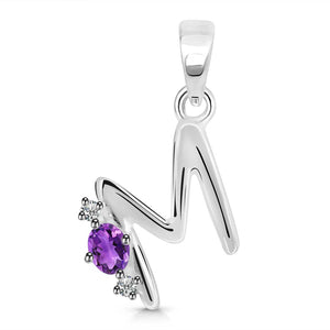 amethyst-white-topaz-alphabet-m-pendant-amt-rda-13