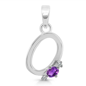 amethyst-white-topaz-alphabet-o-pendant-amt-rda-15