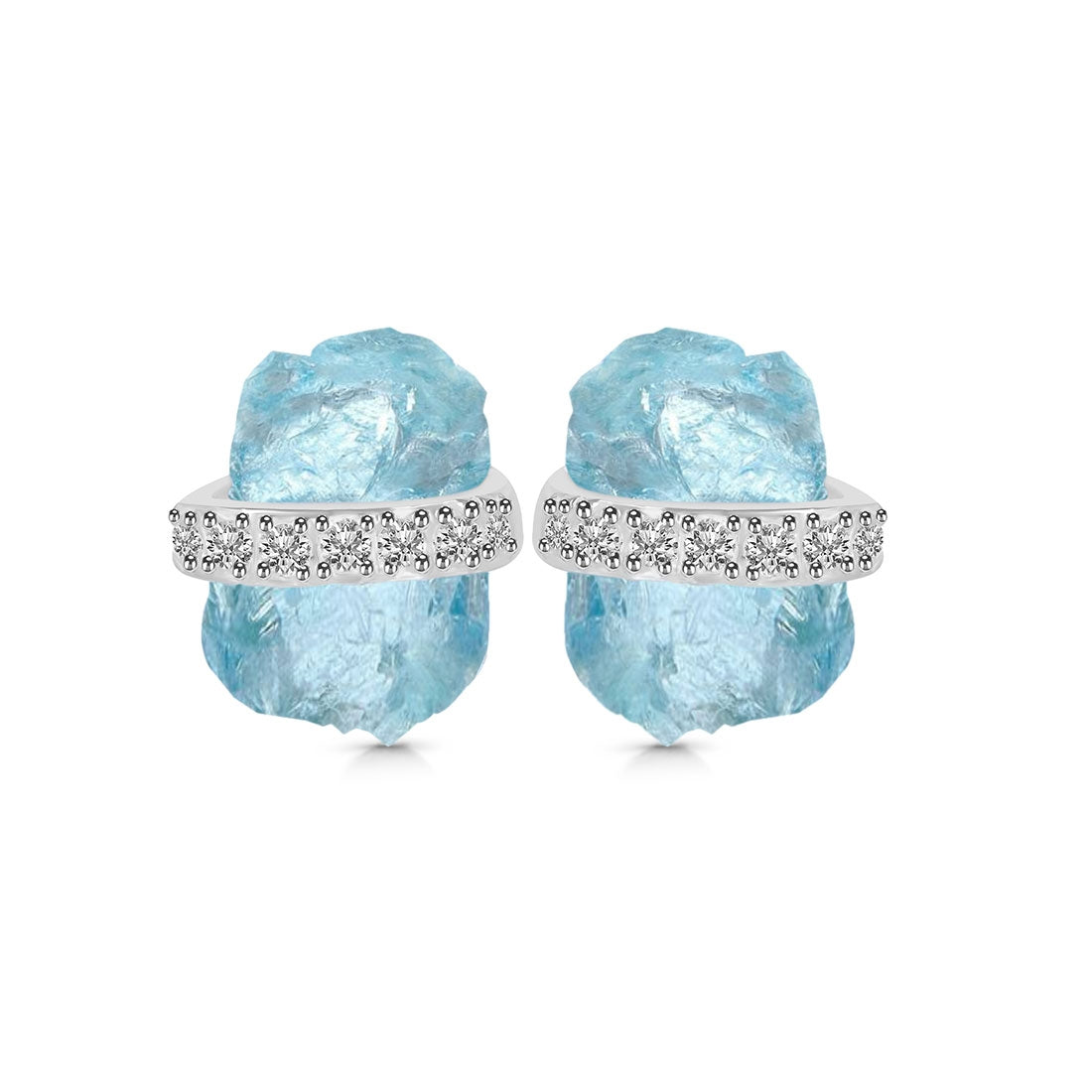 aquamarine-raw-crystal-white-topaz-stud-earring-aqm-re-381