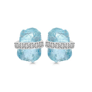 aquamarine-raw-crystal-white-topaz-stud-earring-aqm-re-381