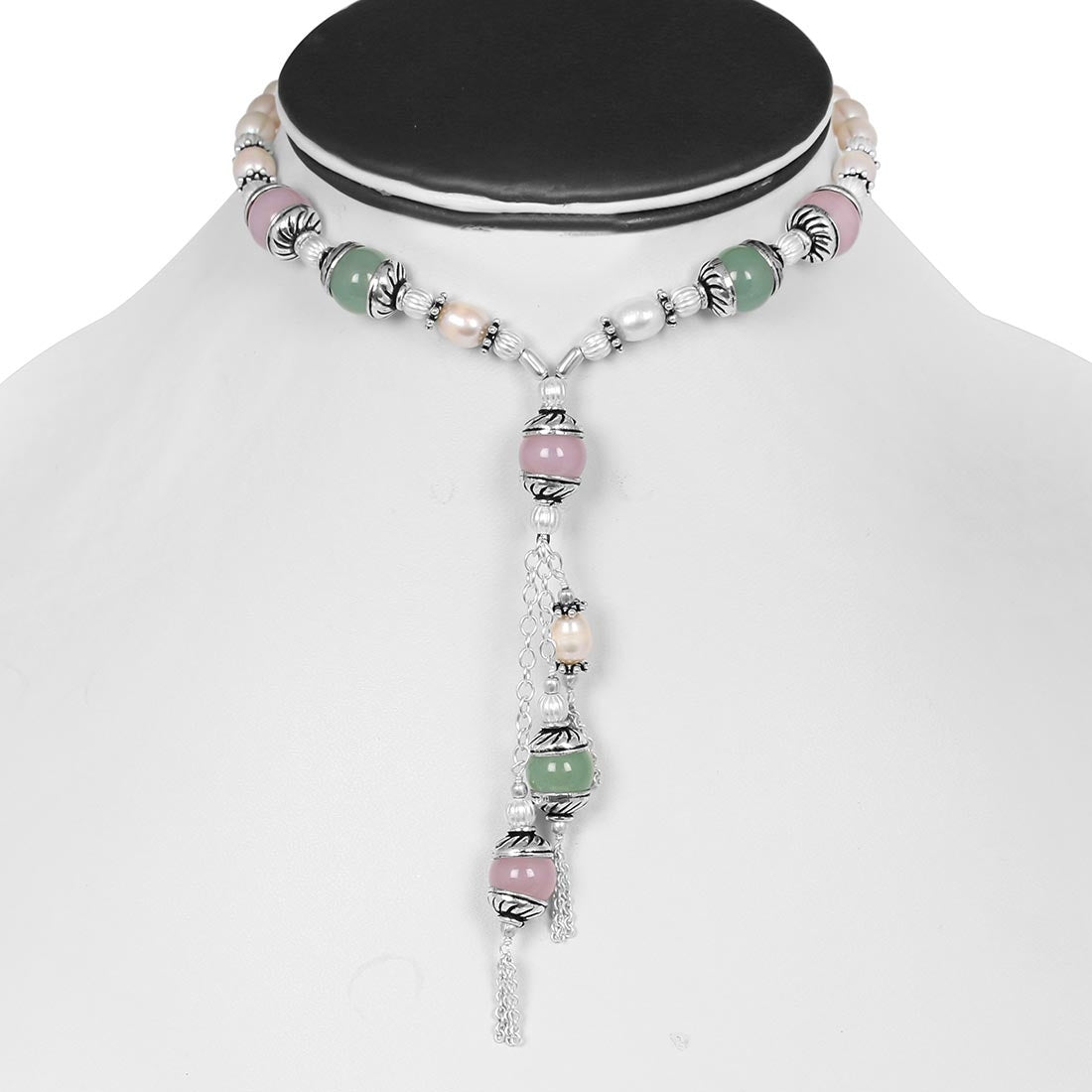pearl-pink-jade-green-aventurine-beaded-necklaces-bdd-12-1605