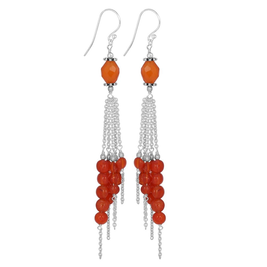 carnelian-beaded-earring