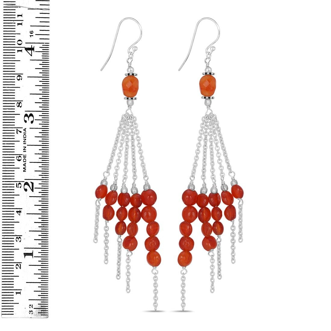 carnelian-beaded-earring
