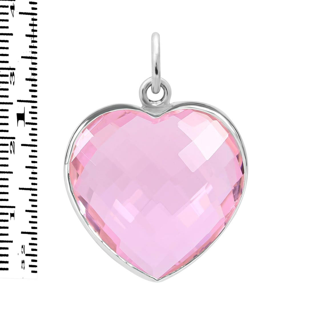 Pink Glass Pendant-(GLS-1-1)