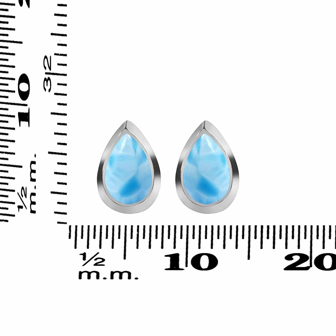 Larimar Stud Earring-(LAR-RDE-1111.) – Rananjay Exports