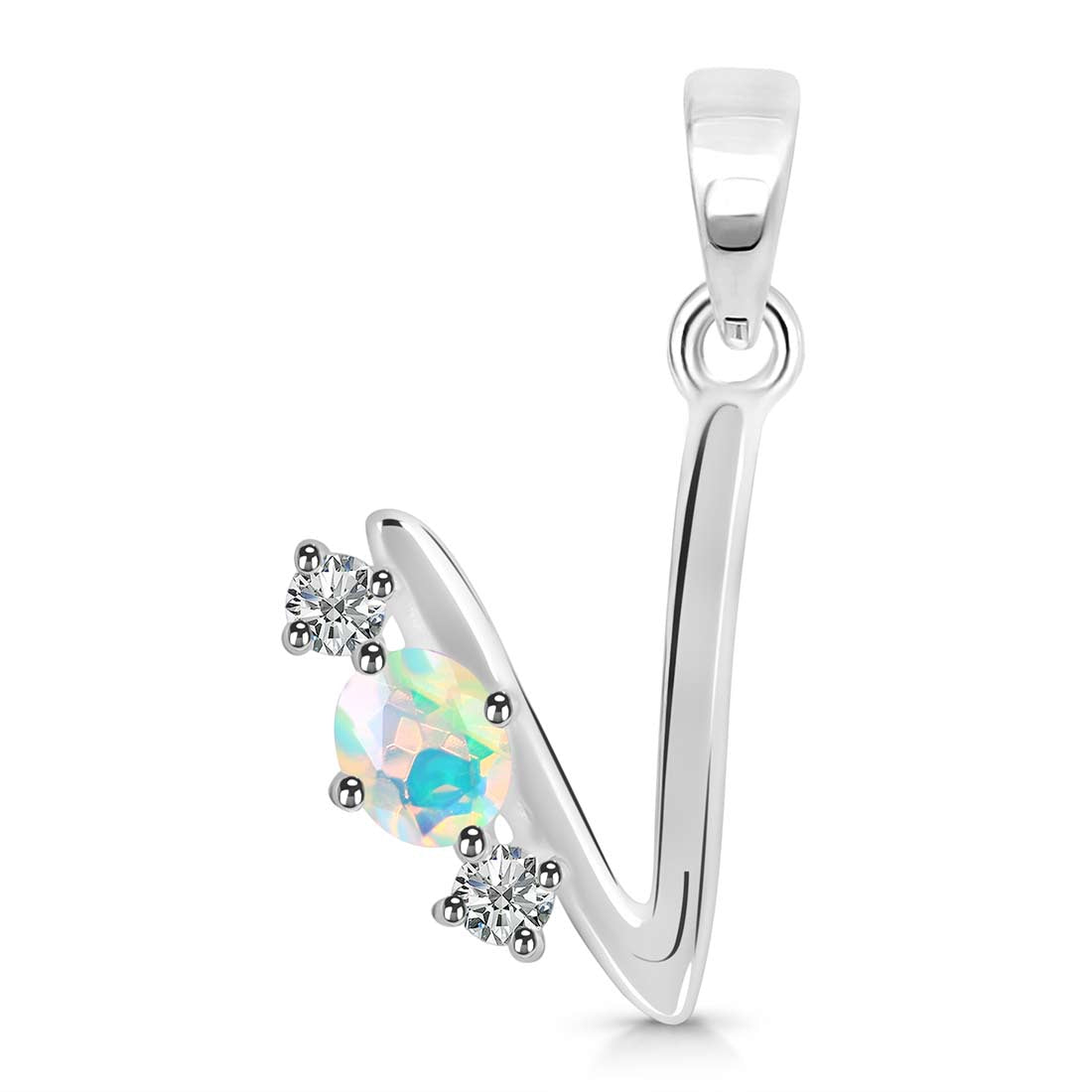 opal-white-topaz-alphabet-v-pendant-opl-rda-74