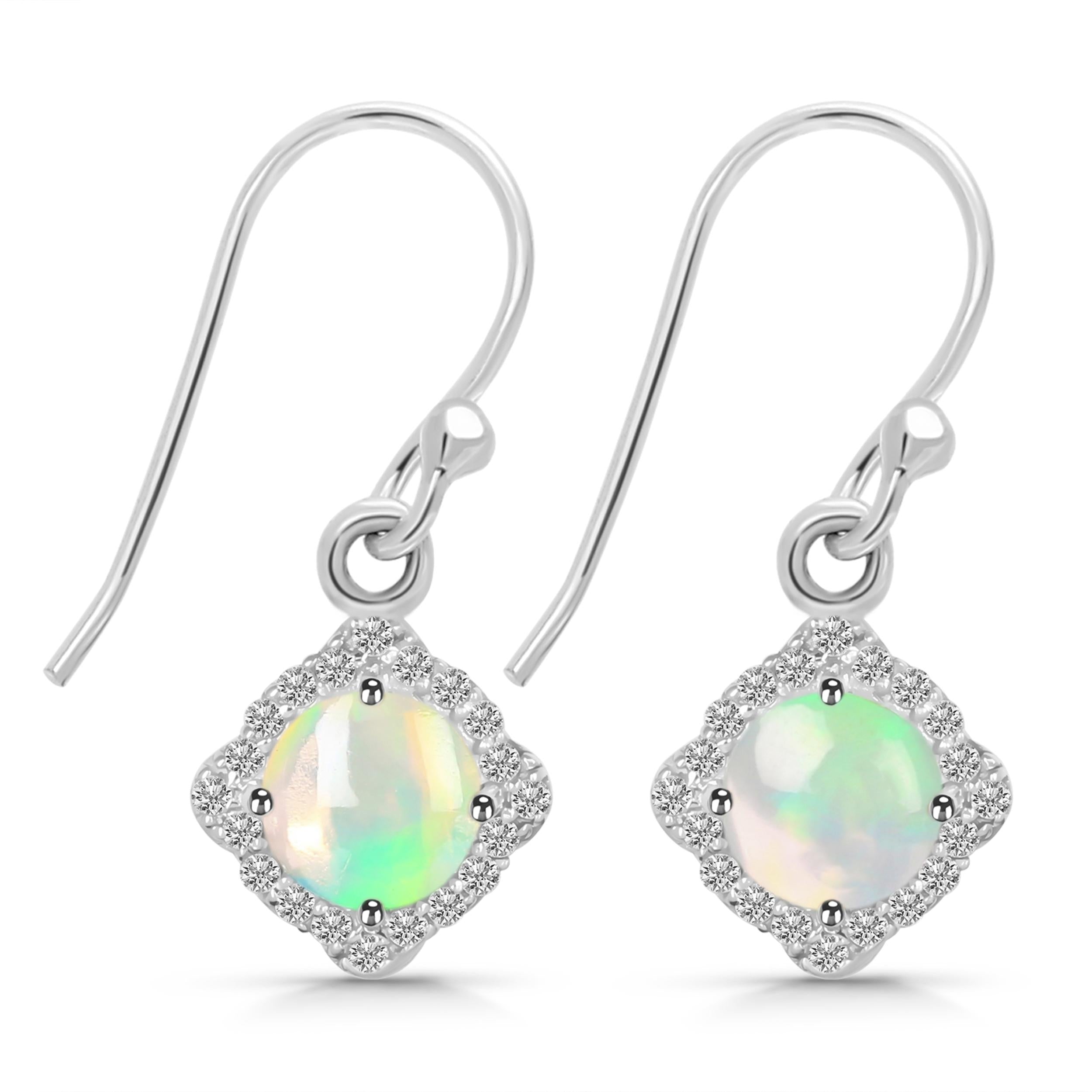 Opal Jewelry Set-(OPL-RDB-66-RDN-74-RDE-692.)