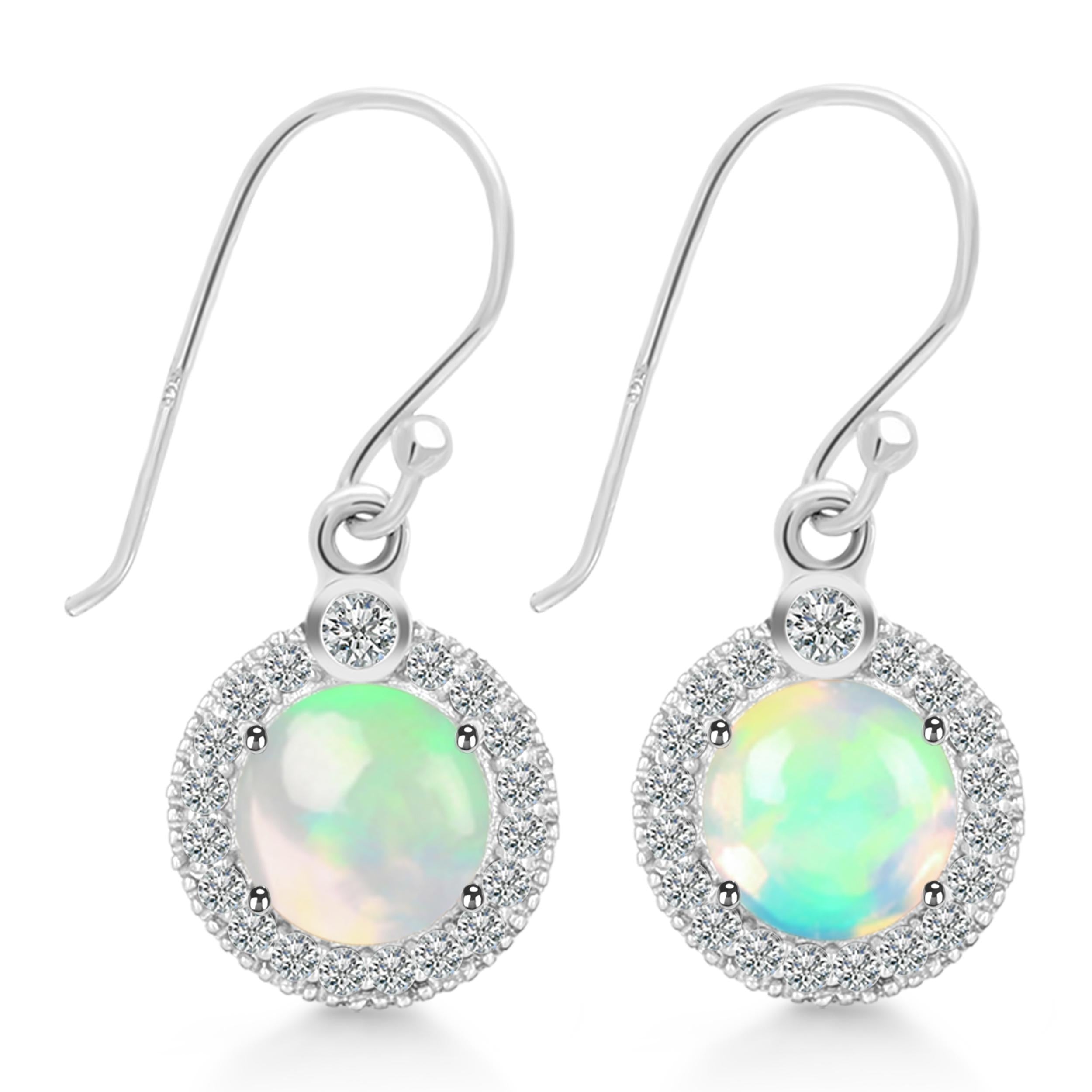 Opal Jewelry Set-(OPL-RDB-65-RDN-72-RDE-693.)