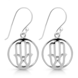 hamsa-hand-plain-silver-earring-ps-rde-537