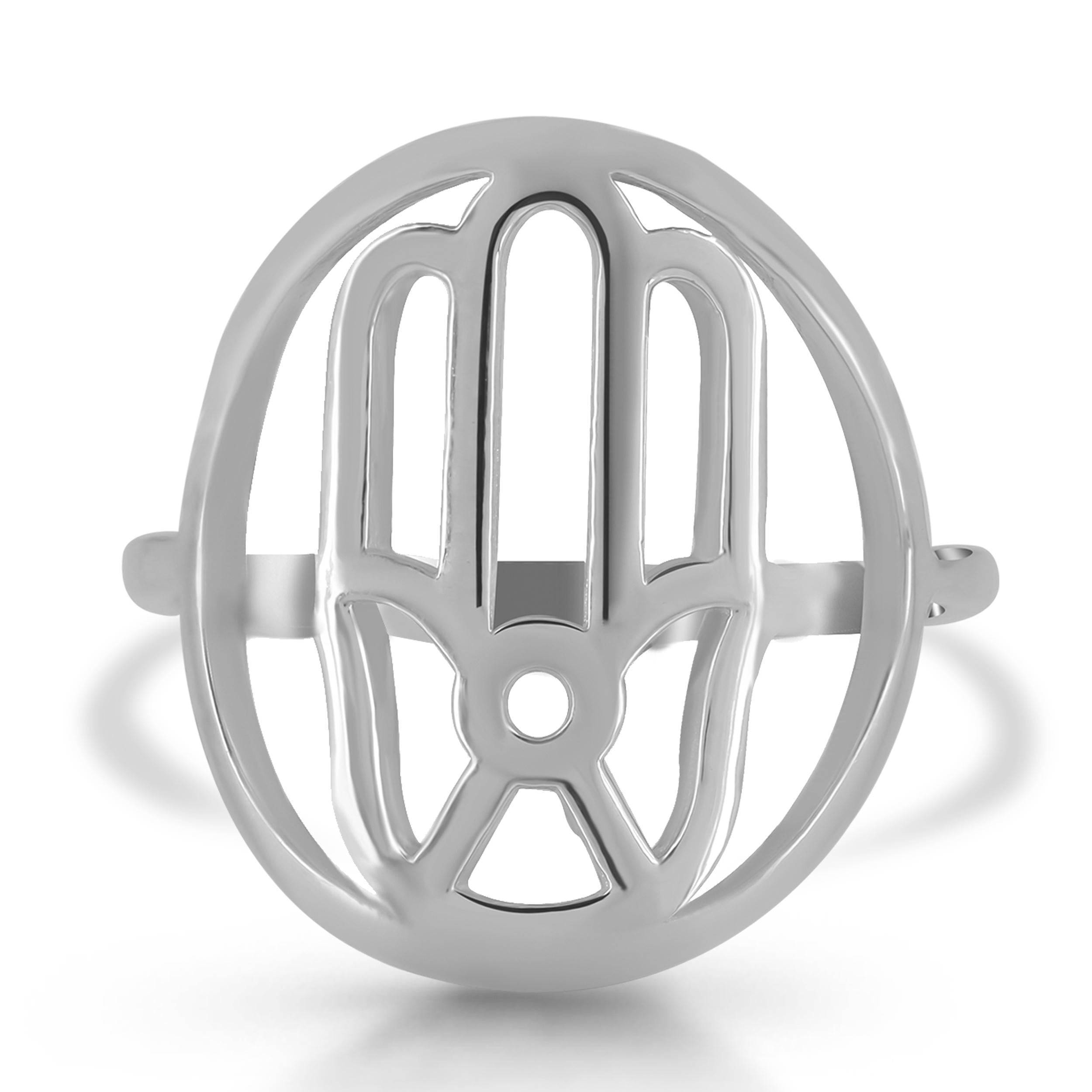 hamsa-hand-plain-silver-ring-ps-rdr-316
