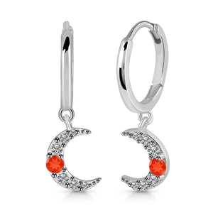 red-onyx-white-topaz-hoop-earring-rox-rde-1471