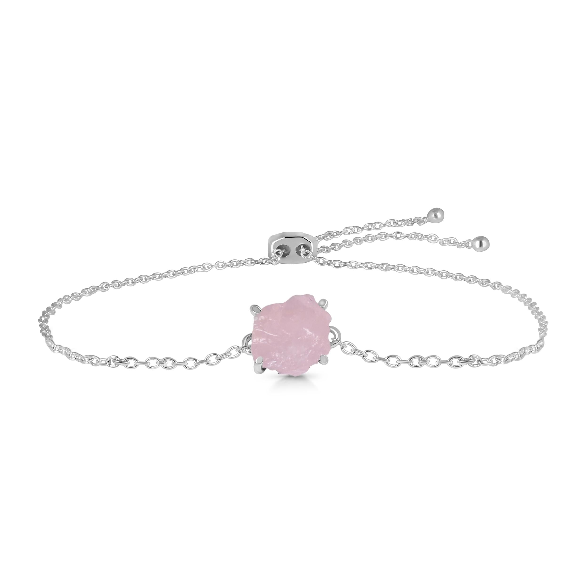 rose-quartz-raw-crystal-bracelet-with-adjustable-camera-lock-rsq-rb-200-camera-lock