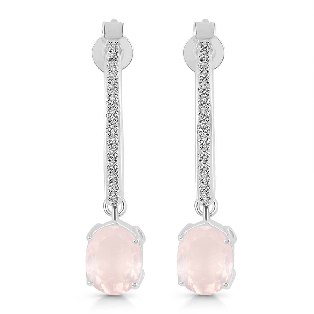 rose-quartz-white-topaz-hoop-earring-rsq-rde-1469