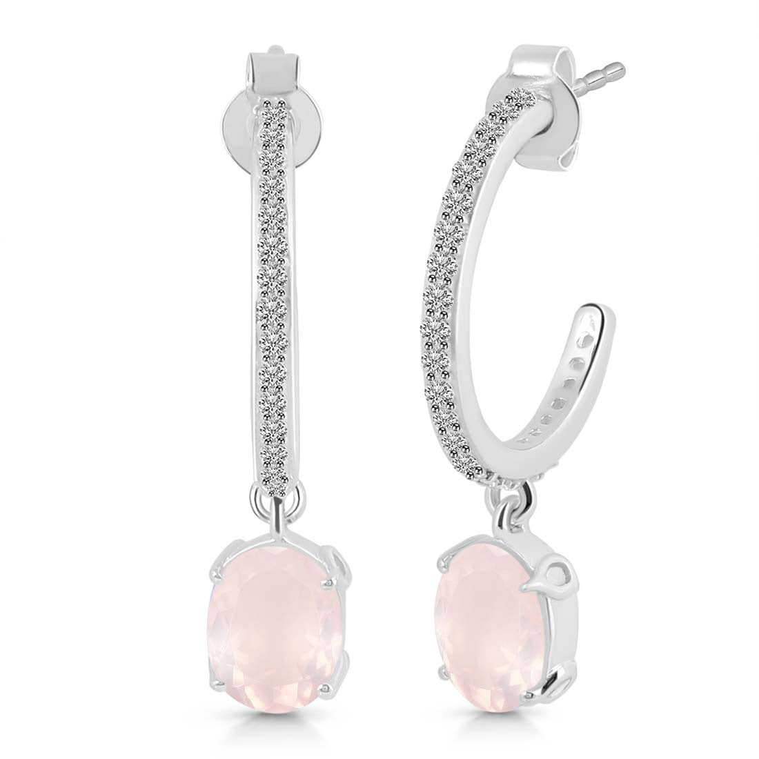 rose-quartz-white-topaz-hoop-earring-rsq-rde-1469