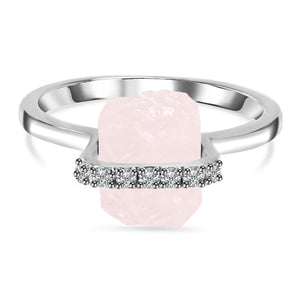 rose-quartz-raw-crystal-white-topaz-ring-rsq-rr-381
