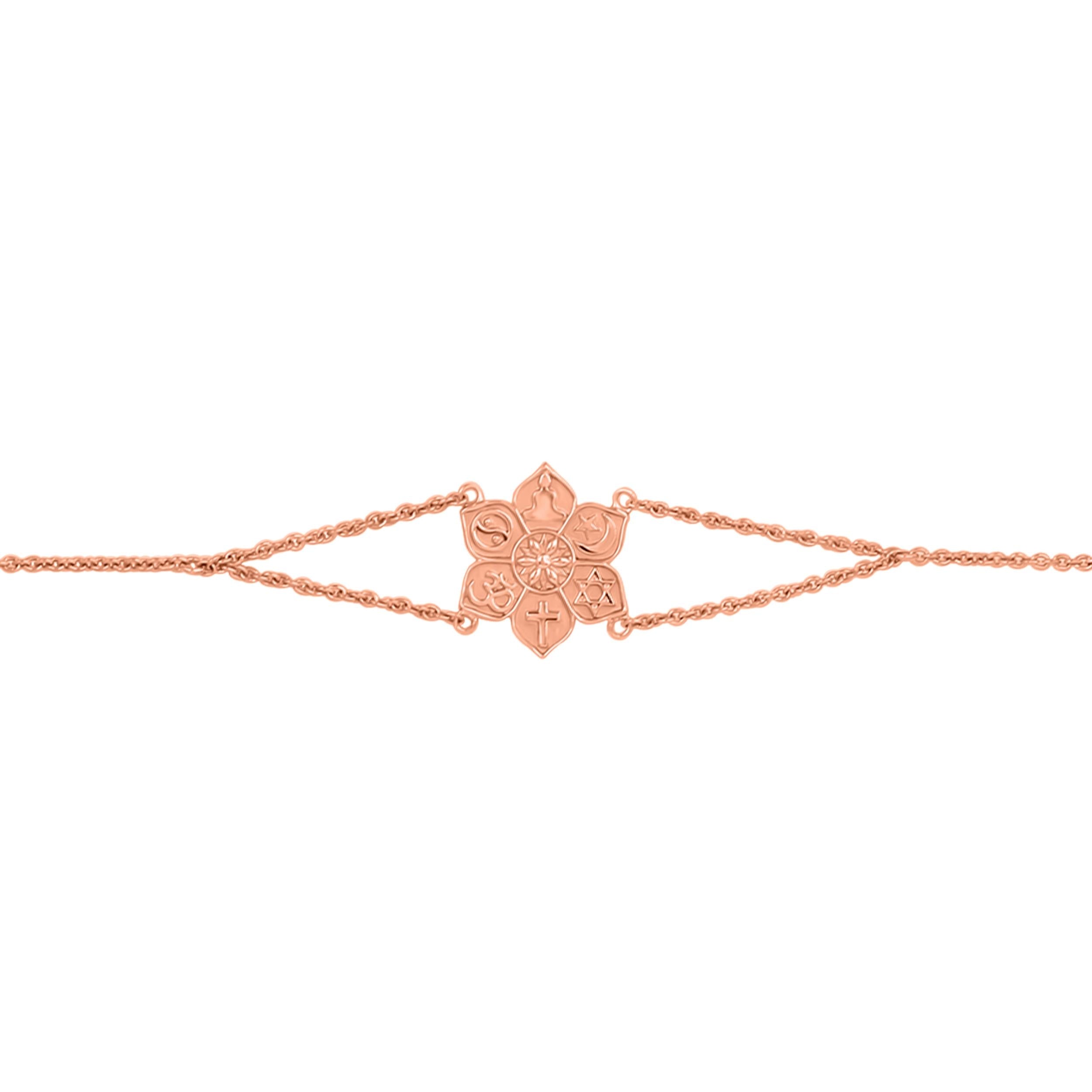unity-of-religions-plain-silver-bracelet-ps-rdb-13