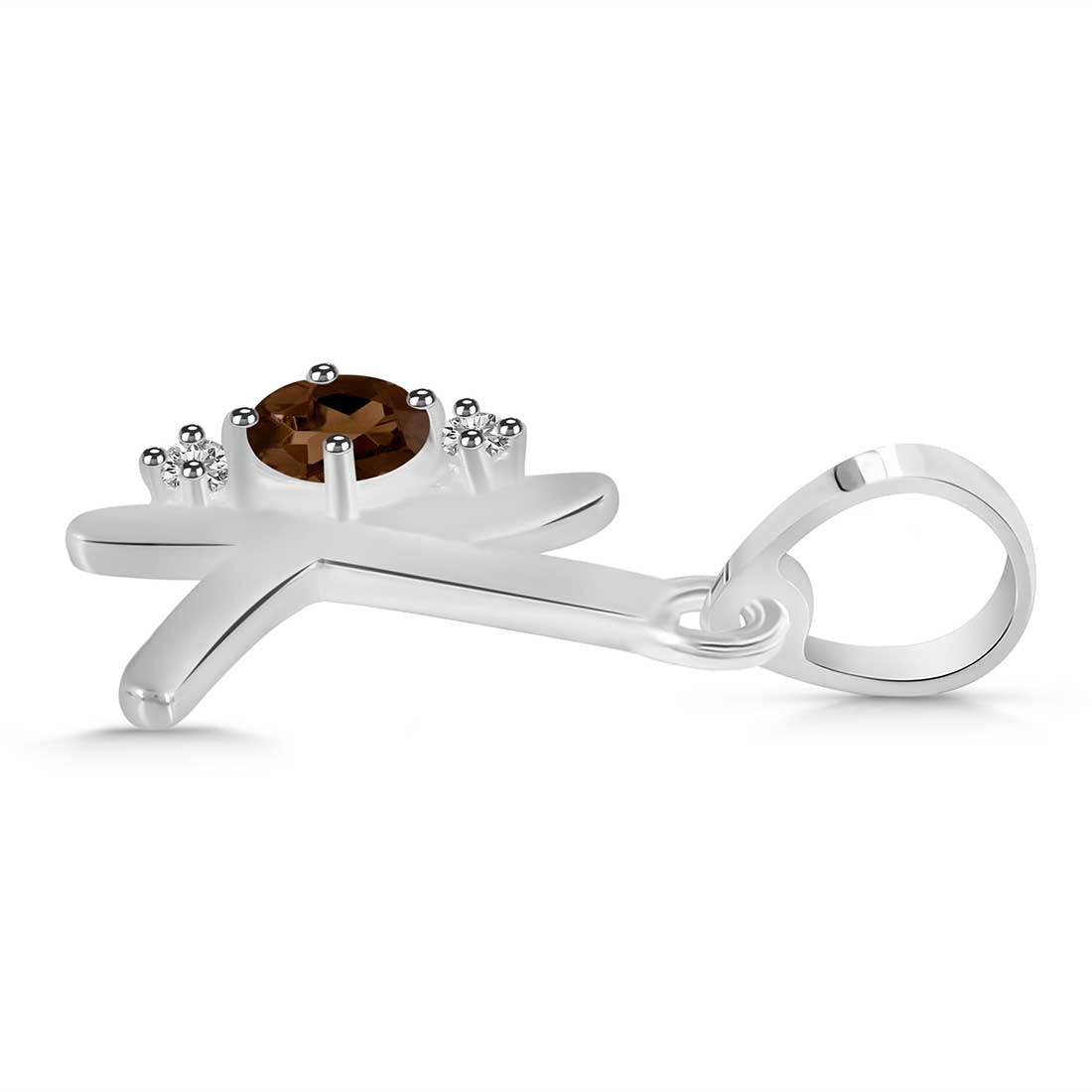 smoky-white-topaz-alphabet-k-pendant-smy-rda-11