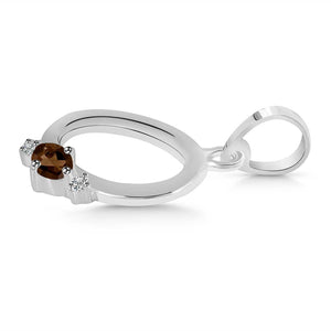 smoky-white-topaz-alphabet-o-pendant-smy-rda-15