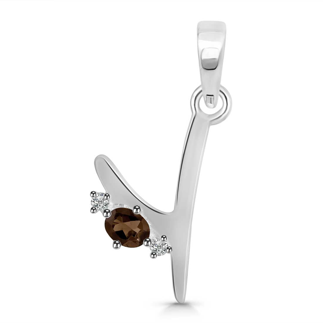 smoky-white-topaz-alphabet-y-pendant-smy-rda-25
