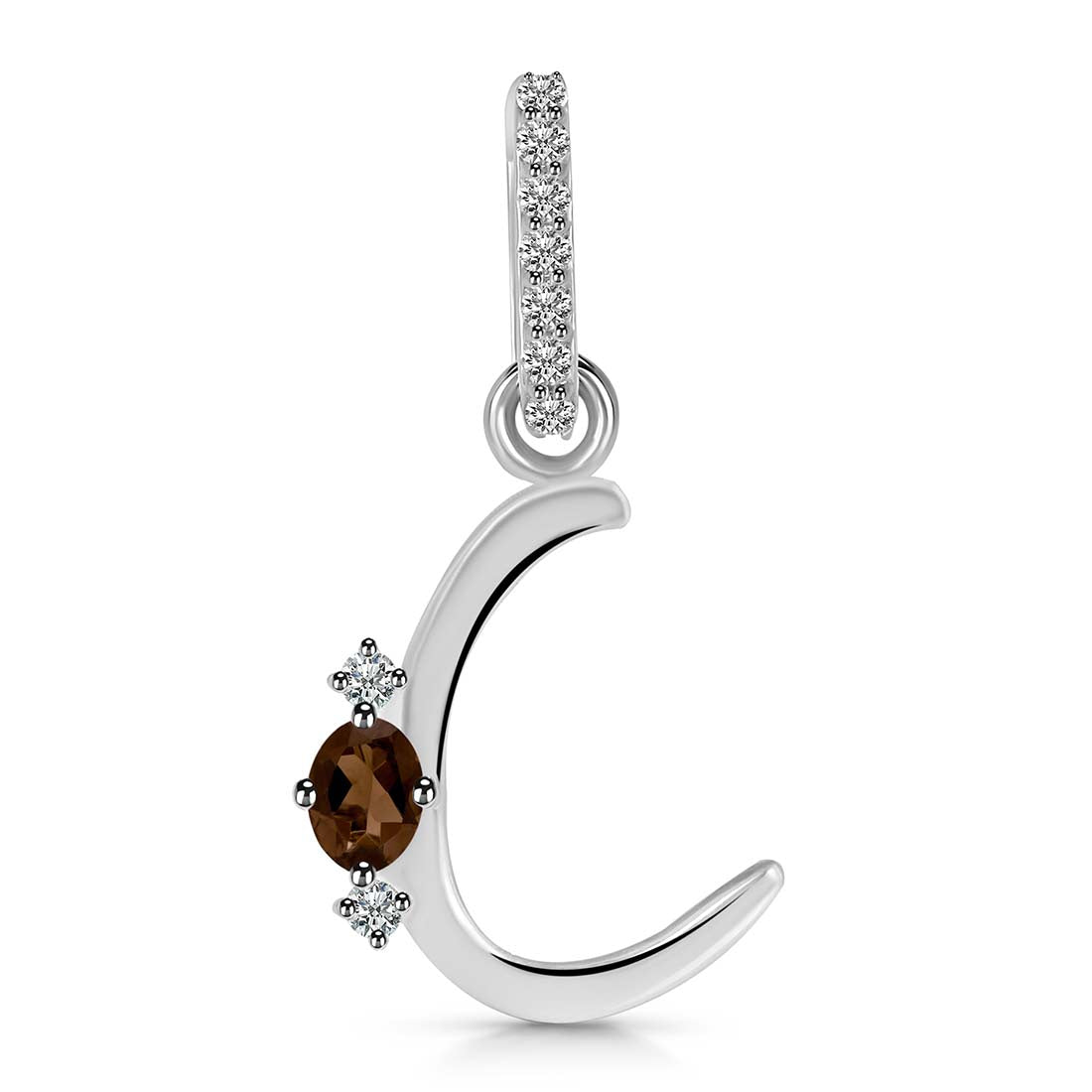 smoky-white-topaz-alphabet-c-pendant-smy-rda-29