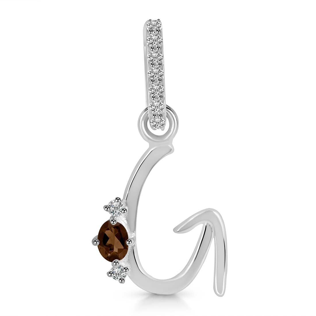 smoky-white-topaz-alphabet-g-pendant-smy-rda-33