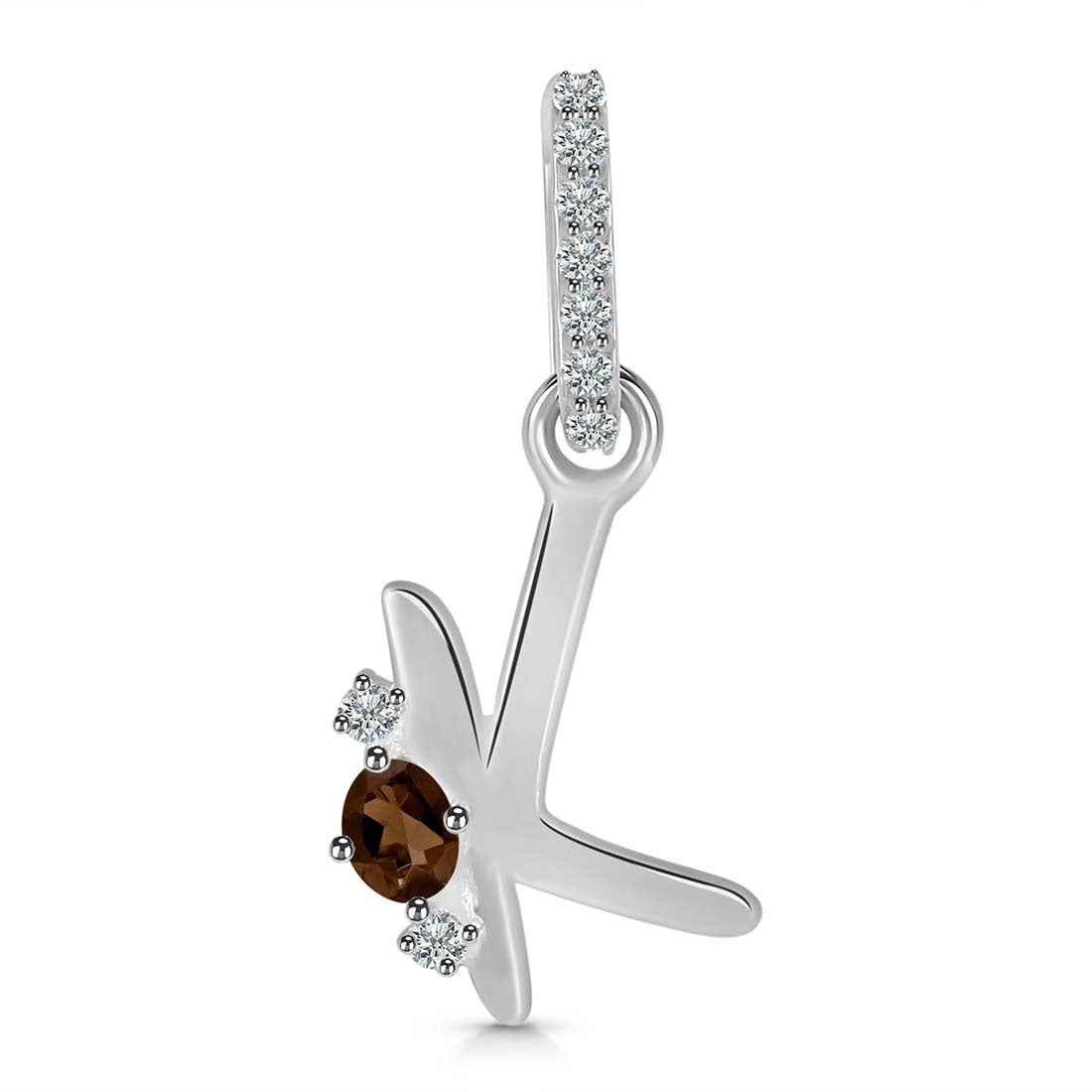smoky-white-topaz-alphabet-k-pendant-smy-rda-37