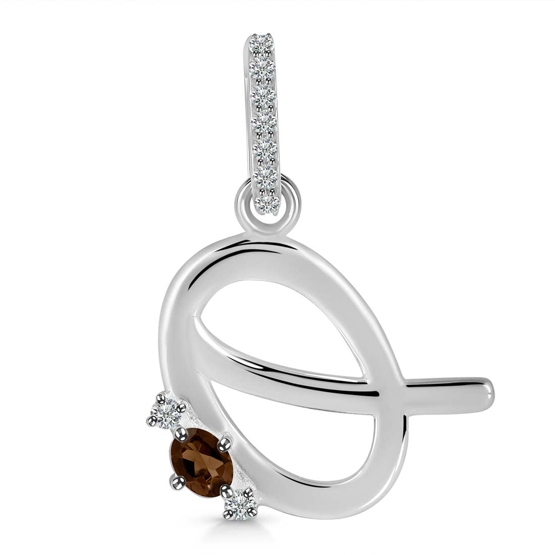 smoky-white-topaz-alphabet-q-pendant-smy-rda-43